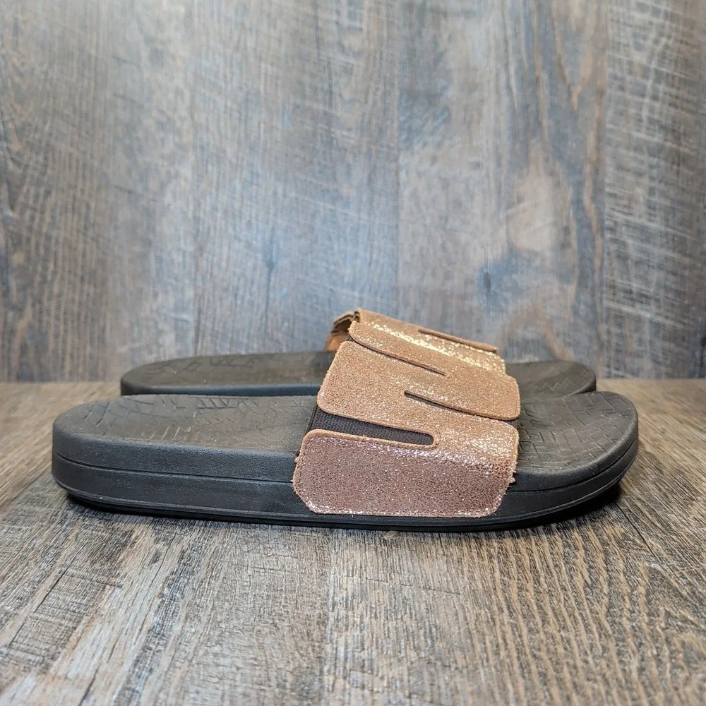 SAS Float Slides Sunstone Sandals Gold Bronze Women's Size 9 M Slip In